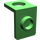 LEGO Fel groen Minfigure Neck Beugel Dunnere achterwand (42446)