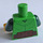 LEGO Vert clair Minifig Torse avec Feuille Costume et Acorn Buckle (973)
