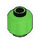 LEGO Leuchtend grün Minifigure Kopf (Sicherheitsbolzen) (3626 / 88475)
