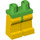 LEGO Leuchtend grün Minifigure Hüften mit Gelb Beine (73200 / 88584)