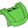 LEGO Fel groen Mudgard Bonnet 3 x 4 x 1.3 Gebogen (98835)