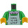 LEGO Světle zelená Ned Flanders &quot;HAIL TO THE CHEF&quot; Trup (973 / 76382)