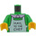 LEGO Fel groen Ned Flanders &quot;HAIL TO THE CHEF&quot; Torso (973 / 76382)