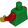 LEGO Bright Green Plain Torso with Red Arms and Yellow Hands (73403 / 88585)