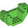 LEGO Bright Green Plane Bottom 4 x 12 x 4 with Hole (44665)
