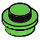 LEGO Fel groen Plaat 1 x 1 Rond (6141 / 30057)