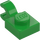 LEGO Fel groen Plaat 1 x 1 met Horizontale Klem (Dikke open &#039;O&#039;-clip) (52738 / 61252)