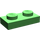 LEGO Leuchtend grün Platte 1 x 2 (3023 / 28653)