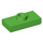 LEGO Vert clair assiette 1 x 2 avec 1 Stud (avec rainure et support de goujon inférieur) (15573)