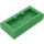 LEGO Fel groen Plaat 1 x 2 met 1 Stud (met Groef en Studhouder aan de onderzijde) (15573)