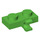 LEGO Leuchtend grün Platte 1 x 2 mit Horizontaler Clip (11476 / 65458)