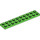 LEGO Leuchtend grün Platte 2 x 10 (3832)
