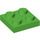LEGO Fel groen Plaat 2 x 2 (3022 / 94148)