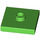 LEGO Leuchtend grün Platte 2 x 2 mit Nut und 1 Center Stud (23893 / 87580)