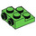 LEGO Bright Green Plate 2 x 2 x 0.7 with 2 Studs on Side (4304 / 99206)