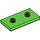 LEGO Leuchtend grün Platte 2 x 4 mit 2 Bolzen (65509)
