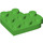 LEGO Fel groen Plaat 3 x 3 Ronde Hart (39613)
