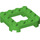 LEGO Fel groen Plaat 4 x 4 x 0.7 met Afgeronde hoeken en 2 x 2 Open Midden (79387)