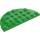 LEGO Fel groen Plaat 4 x 8 Rond Halve Cirkel (22888)