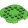 LEGO Leuchtend grün Platte 6 x 6 x 0.7 Runden Semicircle (66789)