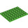 LEGO Verde brillante Piastra 6 x 8 (3036)