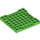 LEGO Fel groen Plaat 8 x 8 x 0.7 met Cutouts (2628)