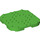 LEGO Fel groen Plaat 8 x 8 x 0.7 met Afgeronde hoeken (66790)