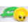 LEGO Vert clair Primo Fleur Stem avec trans green Fleur Base et Jaune Haut knob
