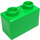 LEGO Fel groen Quatro Steen 1 x 2 (63.4 X 31.4) (48287)
