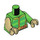 LEGO Bright Green Sandman with Dark Brown Legs Minifig Torso (973 / 76382)