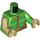 LEGO Bright Green Sandman with Dark Brown Legs Minifig Torso (973 / 76382)