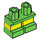 LEGO Leuchtend grün Kurz Beine mit Gelb Stripe (16709 / 41879)