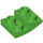 LEGO Fel groen Helling 2 x 2 x 0.7 Gebogen Omgekeerd (32803)