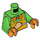 LEGO Bright Green Stuntz Clown Minifig Torso (973 / 76382)