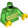 LEGO Verde brillante Jersey con Zig Zag Rayas Minifigura Torso (973 / 76382)