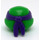 LEGO Bright Green Teenage Mutant Ninja Turtles Head with Donatello Frown (13016)