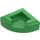 LEGO Fel groen Tegel 1 x 1 Kwart Cirkel (25269 / 84411)
