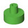 LEGO Fel groen Tegel 1 x 1 Ronde met Hollow Staaf (20482 / 31561)