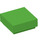 LEGO Leuchtend grün Fliese 1 x 1 mit Nut (3070 / 30039)