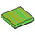 LEGO Leuchtend grün Fliese 2 x 2 mit Green  / Lime Lines mit Nut (3068 / 69920)