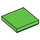 LEGO Vert clair Tuile 2 x 2 avec rainure (3068 / 88409)