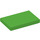 LEGO Leuchtend grün Fliese 2 x 3 (26603)