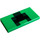 LEGO Bright Green Tile 2 x 4 with Minecraft Creeper Mouth (66768 / 87079)