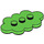 LEGO Leuchtend grün Fliese 3 x 5 Cloud mit 3 Bolzen (35470)