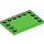 LEGO Verde brillante Plana 4 x 6 con Espigas en 3 Edges (6180)