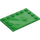 LEGO Fel groen Tegel 4 x 6 met Noppen aan 3 Edges (6180)