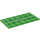 LEGO Fel groen Tegel 8 x 16 met Football pitch Midden met onderbuizen, getextureerde bovenkant (82471 / 90498)