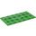 LEGO Bright Green Tile 8 x 16 with Football pitch goal 2 with Bottom Tubes, Textured Top (82472 / 90498)