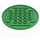 LEGO Fel groen Tegel 8 x 8 Ronde met 2 x 2 Midden Studs (6177)