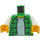 LEGO Bright Green Transport Driver Torso With Brigh Plaid Shirt (973 / 76382)